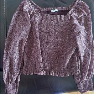 Madewell Cropped Smocked Blouse 🎀